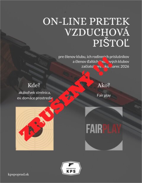 vzduchová pištoľ, 1. kolo